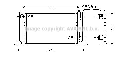 AVA QUALITY COOLING Радиатор, охлаждение двигателя FT2251